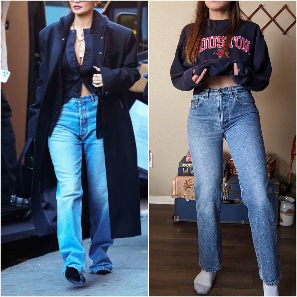 Levi's 501 Vintage Straight Leg Jeans 90s - Picture 2 of 16